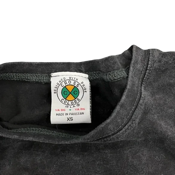 Cross Colours x Snoop Dogg Graphic Tee Black Kids XS NWT - Picture 3 of 10